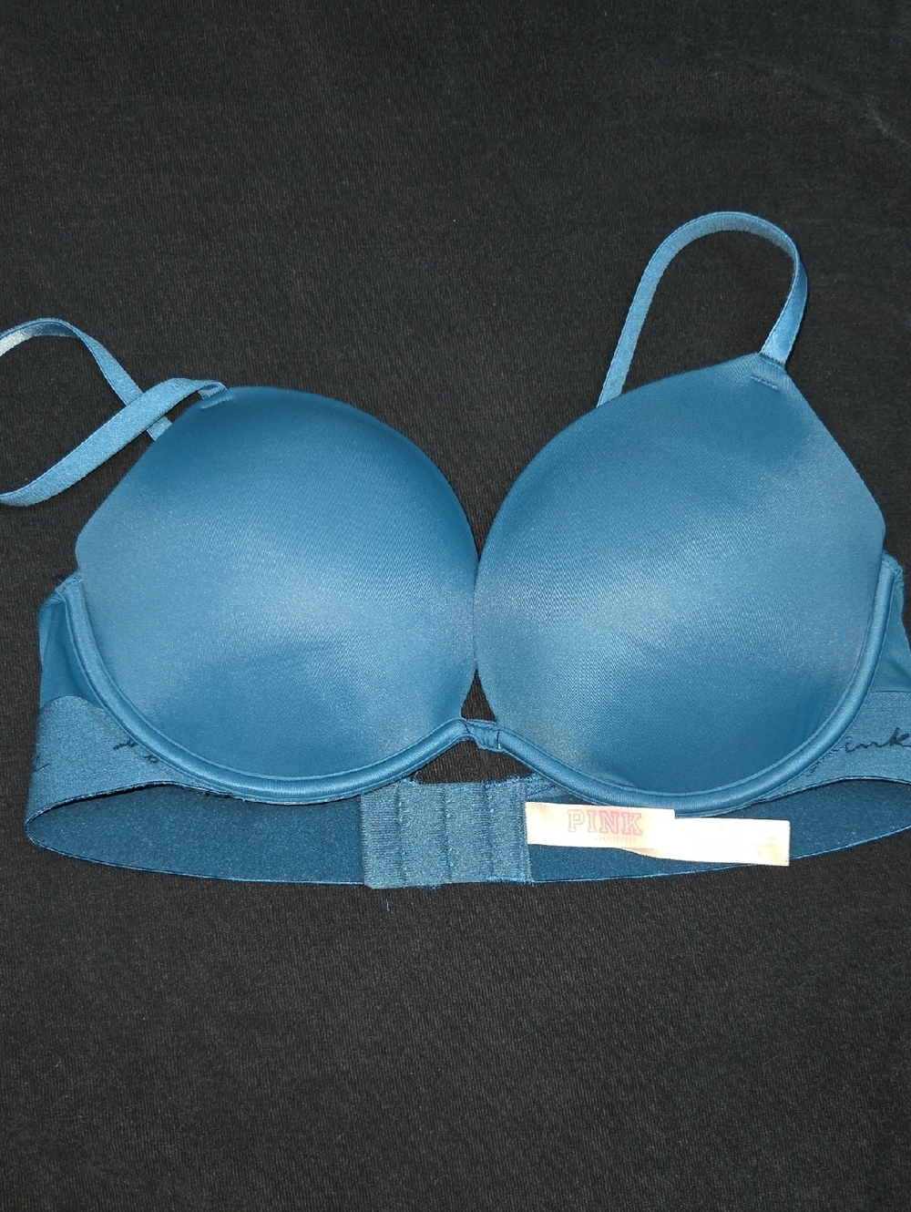 PINK Victoria's Secret Teal T-Shirt Bra – Smooth Super Push- Up